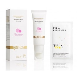 Массажное масло DELICIOUS BRUSH COTTON CANDY с кисточкой - 50 мл. Массажное масло DELICIOUS BRUSH COTTON CANDY с кисточкой - 50 мл.