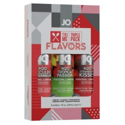 Подарочный набор ароматизированных лубрикантов Tri-Me Triple Pack Flavors Подарочный набор ароматизированных лубрикантов Tri-Me Triple Pack Flavors