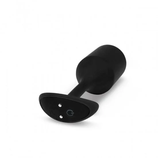 Черная пробка для ношения с вибрацией Snug Plug 4 - 14 см. BV-015-BLK Черная пробка для ношения с вибрацией Snug Plug 4 - 14 см. BV-015-BLK
