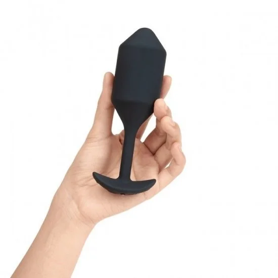 Черная пробка для ношения с вибрацией Snug Plug 4 - 14 см. BV-015-BLK Черная пробка для ношения с вибрацией Snug Plug 4 - 14 см. BV-015-BLK