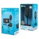 Черная пробка для ношения с вибрацией Snug Plug 4 - 14 см. BV-015-BLK Черная пробка для ношения с вибрацией Snug Plug 4 - 14 см. BV-015-BLK