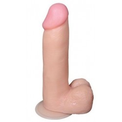 Телесный реалистичный фаллоимитатор на присоске - 16 см. Телесный реалистичный фаллоимитатор на присоске - 16 см.