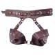 Бордовая сбруя из ошейника с лифом Maroon Harness