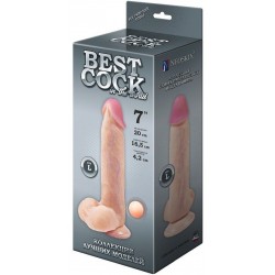 Телесный фаллоимитатор на присоске BEST COCK 7 - 20 см. Телесный фаллоимитатор на присоске BEST COCK 7 - 20 см.