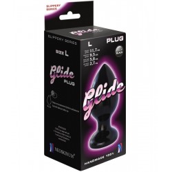 Черный анальный плаг Glide L - 11,7 см. Черный анальный плаг Glide L - 11,7 см.