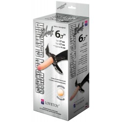 Пояс-трусики с насадкой Glamour - 17 см.