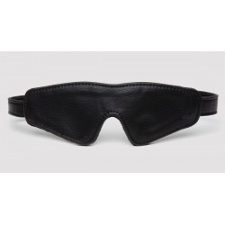 Черная плотная маска на глаза Bound to You Faux Leather Blindfold Черная плотная маска на глаза Bound to You Faux Leather Blindfold
