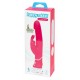 Розовый вибратор-кролик Realistic Dual Density Rechargeable Rabbit Vibrator - 25,5 см.