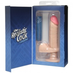Вибромассажер реалистик 6 с мошонкой на присоске The Realistic Cock Vibrating 6” - White Вибромассажер реалистик 6 с мошонкой на присоске The Realistic Cock Vibrating 6” - White