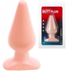 Анальная пробка телесная большая Butt Plugs Smooth Classic Large - White Анальная пробка телесная большая Butt Plugs Smooth Classic Large - White