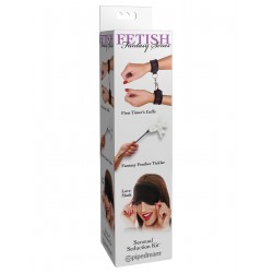 Наручники + стек с пером + маска Fetish Fantasy Series Sensual Seduction Kit Наручники + стек с пером + маска Fetish Fantasy Series Sensual Seduction Kit