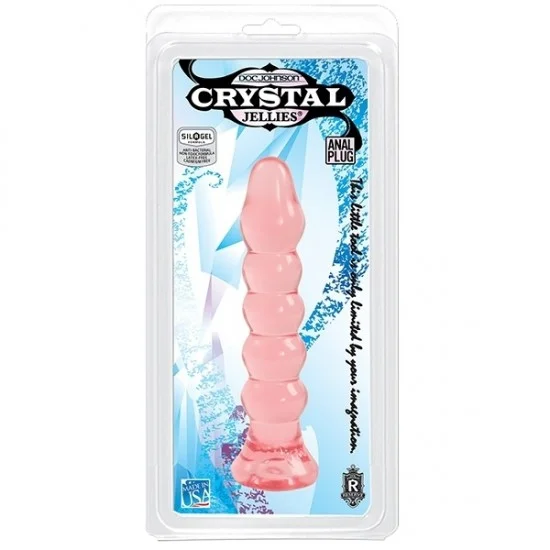 Анальная пробка ребристая Crystal Jellies - Anal Plug (Bumps) - Pink 7005-02 CD DJ Анальная пробка ребристая Crystal Jellies - Anal Plug (Bumps) - Pink 7005-02 CD DJ