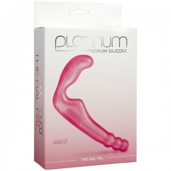 Безременной страпон, стимулятор точки G без вибрации Platinum Premium Silicone - The Gal Pal - Pink Безременной страпон, стимулятор точки G без вибрации Platinum Premium Silicone - The Gal Pal - Pink