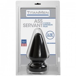 Анальная пробка черная без вибрации Titanmen Tools - Butt Plug - 3.75 Diameter Ass Servant Анальная пробка черная без вибрации Titanmen Tools - Butt Plug - 3.75 Diameter Ass Servant