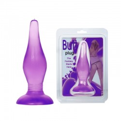 Анальная пробка с утонченным кончиком BUTT PLUG темно фиолетовая Анальная пробка с утонченным кончиком BUTT PLUG темно фиолетовая