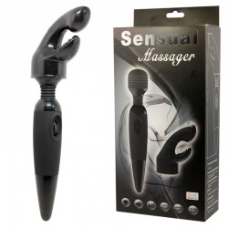 Вибромассажер SENSUAL MASSAGER для тела со сменной насадкой на головку Вибромассажер SENSUAL MASSAGER для тела со сменной насадкой на головку
