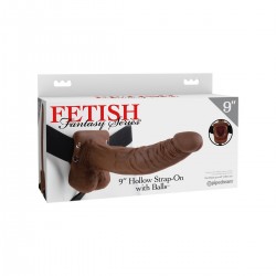 Фаллопротез мужской полый 9 Hollow Strap-On with Balls 10259248 Фаллопротез мужской полый 9 Hollow Strap-On with Balls 10259248