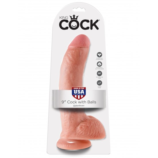 Фаллоимитатор на присоске 9 Cock with Balls