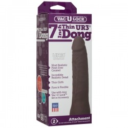 Vac-U-Lock - 7 ULTRASKYN™ Thin Dong - Black Насадка Vac-U-Lock - 7 ULTRASKYN™ Thin Dong - Black Насадка