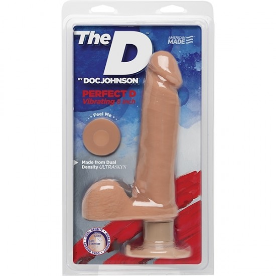 Вибростимулятор-реалистик The D™ - Perfect D Vibrating 8 - Vanilla