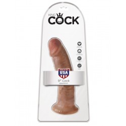 Фаллоимитатор на присоске загорелый King Cock 9 Фаллоимитатор на присоске загорелый King Cock 9