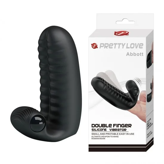 Baile Pretty Love Abbott Вибронасадка на пальцы с ребристой поверхностью BI-014515 Baile Pretty Love Abbott Вибронасадка на пальцы с ребристой поверхностью BI-014515