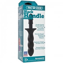 Vac-U-Lock Black Handle Плаг-штырек для страпон сиситемы Vac-U-Lock с анальным стимулятором Vac-U-Lock Black Handle Плаг-штырек для страпон сиситемы Vac-U-Lock с анальным стимулятором