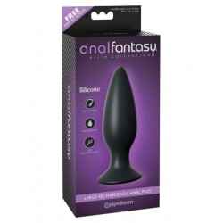 Анальная вибропробка большая серии Elite Anal Fantasy Elite Collection Large Rechargeable Anal Plug Анальная вибропробка большая серии Elite Anal Fantasy Elite Collection Large Rechargeable Anal Plug