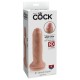 Фаллоимитатор на присоске необрезанный King Cock 6 Uncut Cock