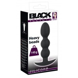 Тяжелая анальная елочка на жесткой сцепке Black Velvets Heavy Beads Тяжелая анальная елочка на жесткой сцепке Black Velvets Heavy Beads