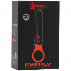 Мощный вибромассажер для клитора KINK - Power Play with Silicone Grip Ring Мощный вибромассажер для клитора KINK - Power Play with Silicone Grip Ring
