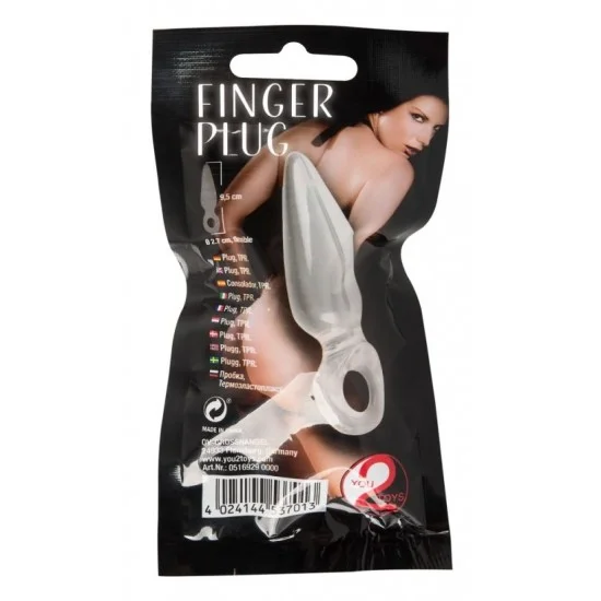 Finger Plug by You2Toys Анальная пробка надеваемая на палец руки 5169290000 Finger Plug by You2Toys Анальная пробка надеваемая на палец руки 5169290000