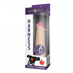 Комплект HARNESS трусики с насадкой из киберкожи №53 и лубрикант 100 мл Комплект HARNESS трусики с насадкой из киберкожи №53 и лубрикант 100 мл