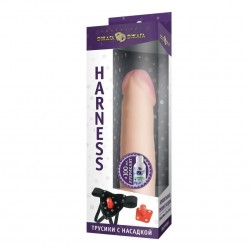 Комплект HARNESS трусики с насадкой из киберкожи №56 и лубрикант 100 мл Комплект HARNESS трусики с насадкой из киберкожи №56 и лубрикант 100 мл