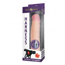 Комплект HARNESS трусики с насадкой из киберкожи №57 и лубрикант 100 мл Комплект HARNESS трусики с насадкой из киберкожи №57 и лубрикант 100 мл