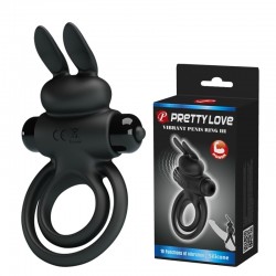 Эрекционное виброкольцо с двойным подхватом PrettyLove Vibrant Penis Ring III и клиторальным кроликом Эрекционное виброкольцо с двойным подхватом PrettyLove Vibrant Penis Ring III и клиторальным кроликом