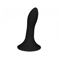 Небольшой дилдо на присоске с двойной плотностью Hitsens S05 Black ADRIEN LASTIC DILDO DUAL DENSITY 