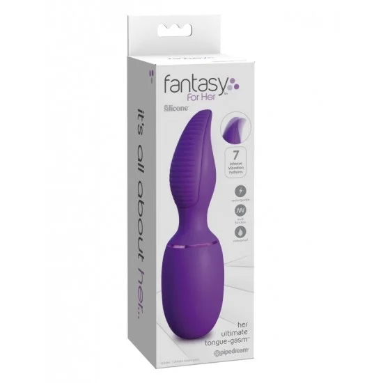 Вибромассажер для имитации интенсивных оральных вибро-ласк языком Fantasy For Her Her Ultimate Tongue-Gasm 4947-12 PD