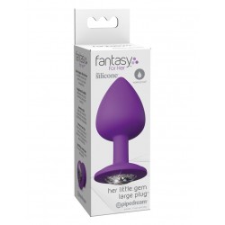 Анальная пробка со стразом большая Fantasy For Her Her Little Gem Large Plug Анальная пробка со стразом большая Fantasy For Her Her Little Gem Large Plug