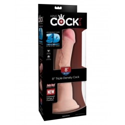 Фаллоимитатор на присоске Тройная плотность King Cock Plus 8 Triple Density Cock - Flesh Фаллоимитатор на присоске Тройная плотность King Cock Plus 8 Triple Density Cock - Flesh