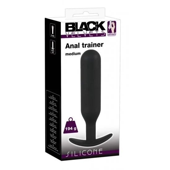 Анальная пробка цилиндрической формы с утяжелением средняя Anal Trainer by Black Velvets 5358000000 Анальная пробка цилиндрической формы с утяжелением средняя Anal Trainer by Black Velvets 5358000000