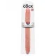 Двухсторонний фаллоимитатор телесный King Cock 16 Thick Double Dildo - Flesh Двухсторонний фаллоимитатор телесный King Cock 16 Thick Double Dildo - Flesh