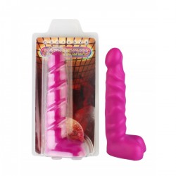 Анальный стимулятор с мошонкой. Фиолетовый Анальный стимулятор с мошонкой. Фиолетовый