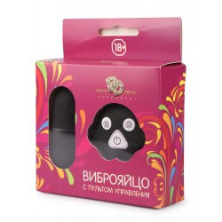 Виброяйцо с пультом управления. Черное Виброяйцо с пультом управления. Черное