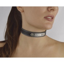 Чокер с белой строчкой Believe me Чокер с белой строчкой Believe me