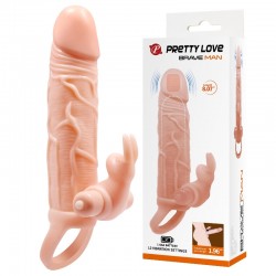 Вибронасадка с клиторальным стимулятором Brave Man Вибронасадка с клиторальным стимулятором Brave Man