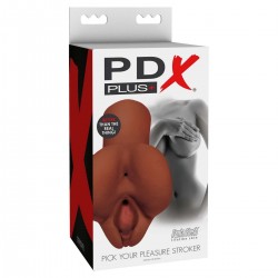 Мастурбатор вагина и анус PDX Plus Pick Your Pleasure Stroker Brown Мастурбатор вагина и анус PDX Plus Pick Your Pleasure Stroker Brown
