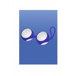 Белые стеклянные вагинальные шарики Ben Wa Medium в синей оболочке Белые стеклянные вагинальные шарики Ben Wa Medium в синей оболочке