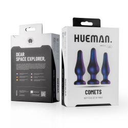 Набор из 3 фиолетовых анальных пробок Comets Butt Plug Set Набор из 3 фиолетовых анальных пробок Comets Butt Plug Set
