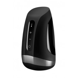 Мастурбатор нереалистичный Satisfyer  Men Heat Vibratiion, силикон, чёрный, 15 см.